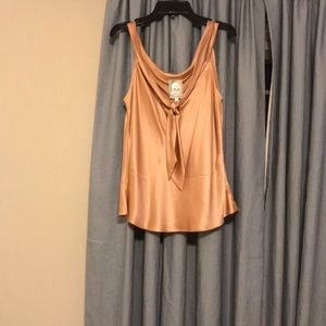 Yoana Baraschi Rose Gold Silk Top